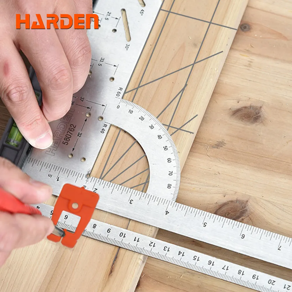 HARDEN Cân Kiến Trúc Sư Chế Biến Gỗ Cao Cấp 12 Inch Thước Tam Giác Vuông Đa Năng