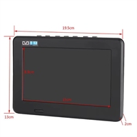 Téléviseur numérique portable mini DVB-T2 multi-tailles, populaire, ultra-fin, 7 pouces, petit lecteur DVD, télévision 5.9 TV