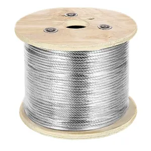 Câble métallique en acier inoxydable, 10 m, 316, 7x7, 8mm