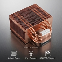 Radiateur CPU en cuivre et aluminium avec caloducs, haute performance 130-180W, refroidisseur pour PC de bureau, système de refroidissement pour ordinateur de jeu