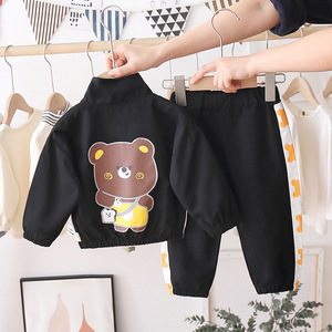 Mode pour enfants, ensembles de vêtements d'automne, y compris manteau et pantalon pour garçons et filles - Product Image 2