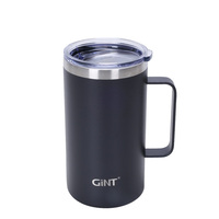 Personnalisé 10oz 20oz simple paroi réutilisable en acier inoxydable 18/8 gobelet café tasse de voyage avec poignée tasse pour cadeau