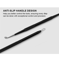 Kits de suppression de boutons d'acné de défaut professionnels ensemble d'outils d'extraction de comédon de dissolvant rapide de points noirs avec boîtier en métal