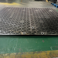 Tapis de protection du sol en PE haute résistance - Capacité de charge de 150 tonnes, résistant aux UV, épaisseur de 25 à 40 mm pour la construction et les événements
