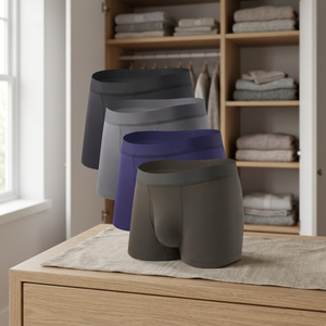 Boxers sans couture en modal pour hommes, imprimé numérique, respirants, confortables, extensibles, sous-vêtements en tissu doux, shorts ajustés, vente en gros - Product Image 4