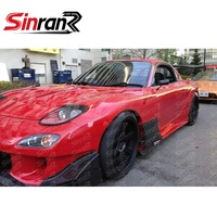 Kit de Carrocería Completo de Fibra de Carbono y Fibra de Vidrio Estilo RE-GT para RX7 FD FD3S 92-02, Parachoques, Guardabarros, Faldones Laterales, Difusor