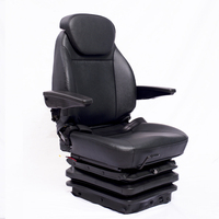 Système de siège de suspension confortable en mousse PU à suspension pneumatique pour tracteur de luxe Sièges conducteur pour siège de chariots élévateurs de camion