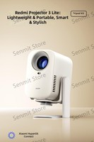 Projecteur Xiaomi Redmi 3 Lite (RMTYY03LYS) 180 CVIA Lumens 1920*1080 Correction automatique 1 Go*32 Go Système MIUI Projecteur portable pour la maison