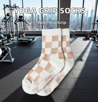China Factory pour les chaussettes Grip et Man and Gir pour le basket-ball antidérapant avec une fonction d'antidérapant et de Pilates