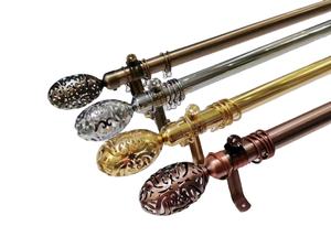 Lot de 25 tringles à rideaux doubles réglables en PVC de 28mm Ensembles de tringles à rideaux de 2/<span class=keywords><strong>3</strong></span>/4 mètres - Product Image 2