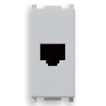 Prise RJ11 6/4 argentée 5,1 x 2,8 x 5,3 mm pour connexion téléphonique - Product Image 1