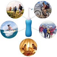 Bouteille de bidet portable écologique bleue de 450 ml, vaporisateur manuel pour toilettes, en plastique durable, pour femmes et bébés