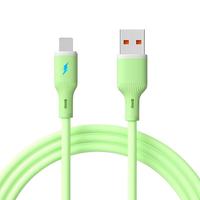 Kabel Pengisi Daya Cepat USB Type-C Silikon 3ft 3A Kompatibel iPhone 16/15 Galaxy S10 S9 S8 Plus Note 10 9 Komputer