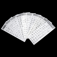 Autocollant de clavier universel pour PC AZERTY personnalisé en chinois, anglais, thaï, hébreu, russe, coréen, espagnol, français, arabe pour ordinateur portable