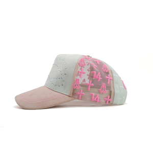 Casquettes de baseball non structurées en gros de haute qualité, 100% qualité G5, 5 panneaux, visière en daim, logo Stain <span class=keywords><strong>Link</strong></span> 14, Gorra - Product Image 3