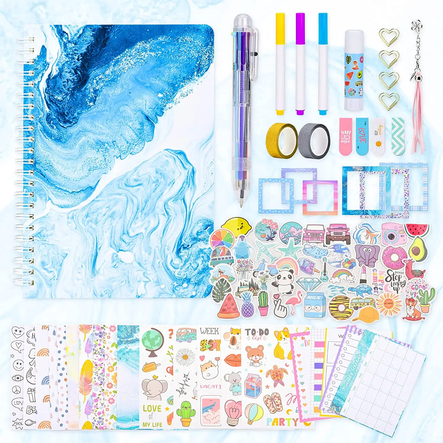 DIY Journal Set for Girls Gifts, Birthday Gifts for Tween Age Girls, Art & Crafts Stuff for Tween &Teenage Kids