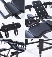 Chaise écarteur multifonctionnelle BDSM SM pour positions sexuelles, avec attaches pour les jambes et menottes