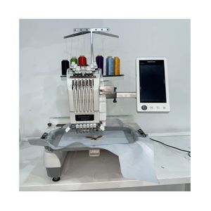 Nueva máquina de bordado de cabeza única de marca japonesa, 6 agujas con ordenador, precio de venta caliente - Product Image 1