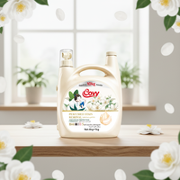 Covy 5kg Liquide Lessive Multi-Effets Parfum Camélia, Formule Douce Antistatique, Fort Pouvoir Décontaminant, Protection Couleurs, Grande Capacité