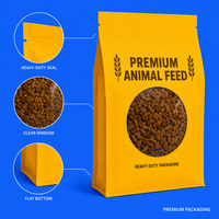 Sacs d'alimentation animale personnalisés imprimés sur mesure, emballage robuste, vente en gros