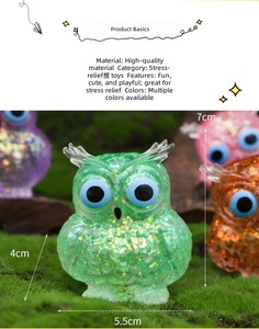 Juguete Antiestrés de Alta Calidad, Nuevo, de Maltosa, con Forma de Búho, de Rebote Lento, Simulación de Animal, para Apretar - Product Image 4