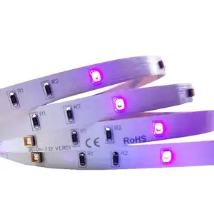 Uvc+Uva Ultraviolet 3535 Flexible Strip Light 254-270nm405nm Dual Band 24 Lamps 30 Lamps