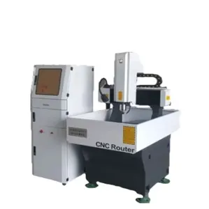 Cetakan logam struktur baja Tuang cnc router model 4040 mesin pemotong logam