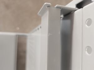 فتحة خلفية لوحة جندول رفوف مع قضيب متقاطع مع صناديق ديلي على البار في السوبر ماركت - Product Image 3