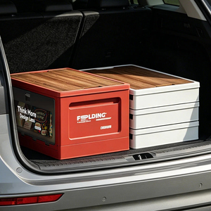Foldable <b>Storage</b> <b>Box</b>, Thickened Trunk Organizer with Lid, Home Car <b>Storage</b> Container for <b>Camping</b>, Picnic and Household Use - Product Image 2
