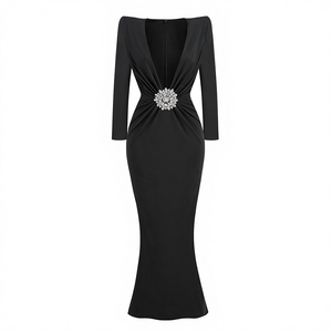 Buy Black Empire Waist Dress With Sleeves Elegant Square Neck | Alibaba.com Buy Black Empire Waist Dress With Sleeves Elegant Square Neck | Alibaba.com