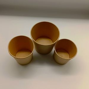 Bols et tasses à soupe en papier kraft jetables, écologiques, grande capacité, imperméables, compatibles micro-ondes, pour nouilles instantanées - Product Image 2