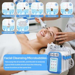 Máquina de Belleza 7 en 1 para Rejuvenecimiento de la Piel, Microdermoabrasión Blanca, para una Piel Limpia, Exfoliación y Mejora de la Absorción - Product Image 2
