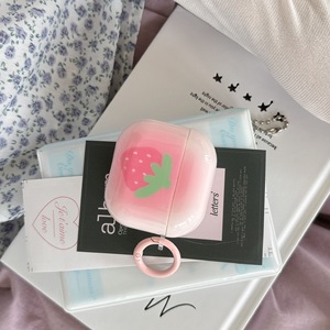 Funda Protectora para Auriculares AirPods 4/3 con Diseño de Fresa Degradada, Modelo Nuevo, Compatible con Auriculares Inalámbricos Apple, Funda Suave - Product Image 5