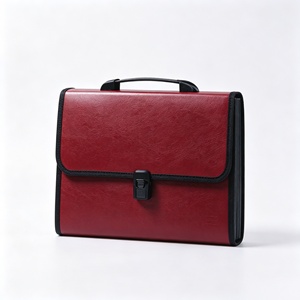 Estuche de oficina con asa Hebilla de 13 bolsillos con etiqueta de índice Hebilla organizadora de archivos de acordeón y mango ergonómico Archivo de expansión de PP - Product Image 4