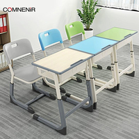 Ensemble de table et chaise d'école en métal de haute qualité, très demandé, pour les élèves en classe