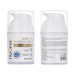 Crème hydratante pour le visage jour et <span class=keywords><strong>nuit</strong></span> biologique GHK-Cu en gros, échantillon gratuit, revitalise la peau sèche, hydratation longue durée - Product Image 1