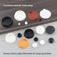 Cache-trou décoratif en nylon à clipser pour meubles, cache-vis de charnière, panneau de dissimulation de défauts, embout de finition