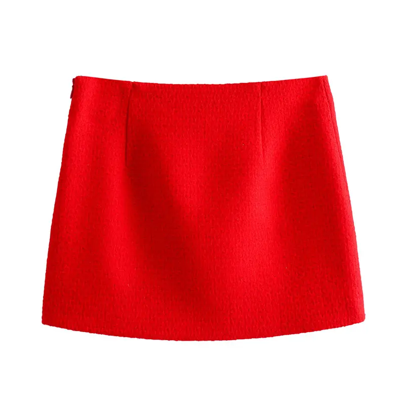 Women's Mini Sexy Skirts Asymmetric Pockets Pleated A-line Short Cargo Mini Skirt