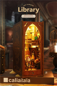 Kit de bricolage 3D Book Nook, bibliothèque miniature, modèle d'insertion pour étagère, <span class=keywords><strong>puzzle</strong></span> en bois créatif, ensemble de construction, cadeau d'anniversaire unique pour - Product Image 2