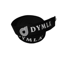 Sangle en polyester imprimée à haute résistance, personnalisée, épaisse, noire, 100% polyester, pour sangle de sac