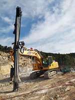 Machine de forage minière PVT-DS7 à moteur diesel CUMMINS, diamètre 115-140 mm, pour le forage de trous de dynamitage dans les roches dures des carrières