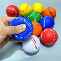 Ballon de baseball souple en mousse PU de 7 cm/9 cm, jouet de sécurité pour l'entraînement, avec logo personnalisé, vente en gros pour enfants