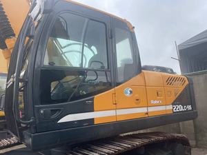 Excavadora hidráulica Hyundai 220LC-9S usada de alta calidad, excavadora sobre orugas en buenas condiciones con bomba de motor central - Product Image 4