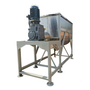 Mezclador de cinta horizontal para línea de producción automática, motor AC, acero inoxidable, dosificador automático, mezclador de premezcla seca - Product Image 2