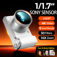 Kamera Kecantikan BENJIE 2026 64MP Video 4K AI Beauty Zoom 16X Layar IPS 3.0" 2000mAh Sensor IMX600 Selfie WIFI