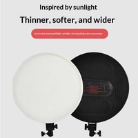 Lampe d'éclairage à panneau plat Qiniu 18 pouces à écran complet pour diffusion en direct et prise de vue beauté, avec télécommande - Vente en gros