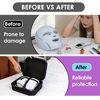 Étui de protection rigide, léger, durable et étanche en EVA pour masque facial Shark CryoGlow LED, personnalisable et portable