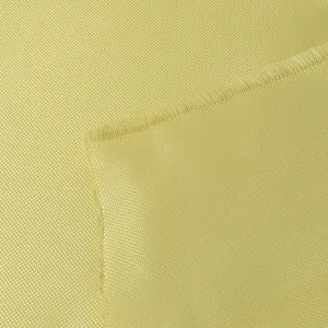 Harga murah diskon besar kain serat aramid tahan api kuning untuk alat pelindung