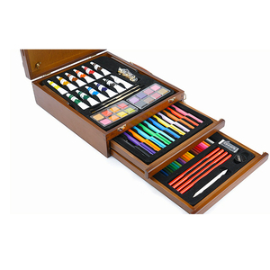 71pcs Artisti di Alta-end Box Set Scatola di Legno Strumento di Pittura di Arte Set <span class=keywords><strong>per</strong></span> Gli Studenti - Product Image 6