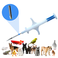 Micro-puce RFID FDX-B EM4305 pour animaux de compagnie, chiens, poissons, lapins, tortues, souris, seringue, micro-puce miniature, petite taille 1,25 x 7 mm, vente en gros